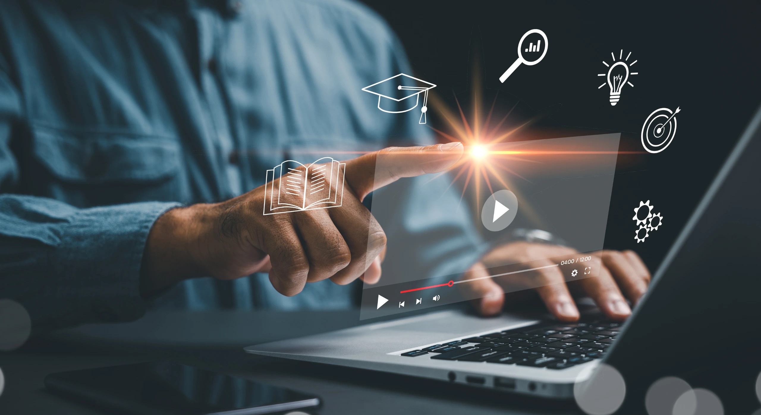 Student learning performance marketing course online